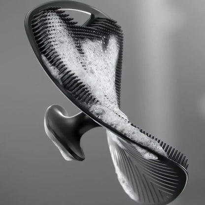 Soft Silicone Bath Body Brush Exfoliating Shower Scrubber Deep Cleaning Back Massage Sponge for Home Bathroom Spa Care